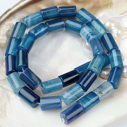 Blue Stripe Agate bead Blue Stripe Agate bead
